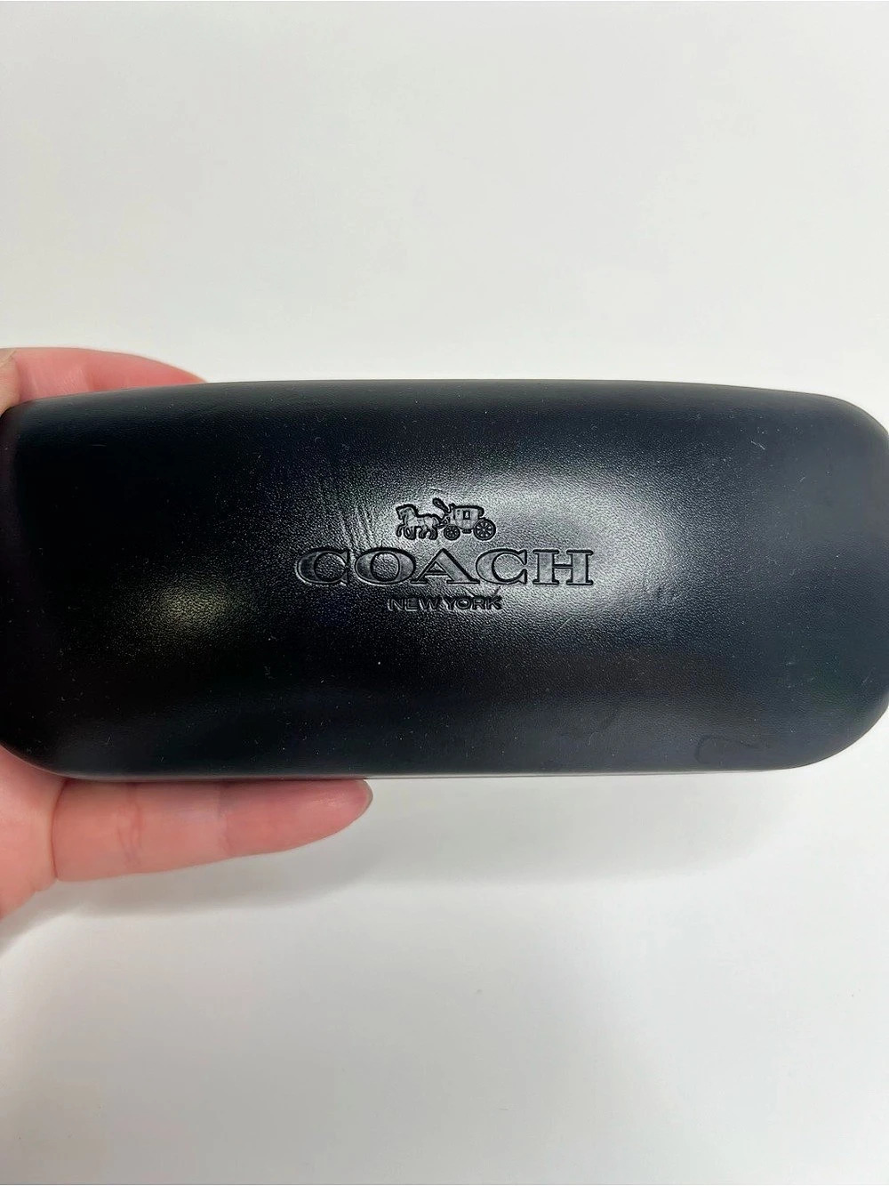 Coach New York Black Hard Shell Eyeglasses Sunglasses Case
